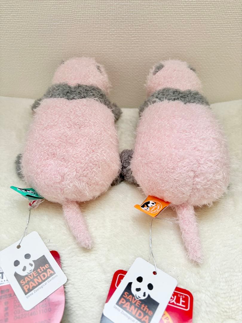 上野動物園 ほんとの大きさパンダの仔 暁暁 蕾蕾 ぬいぐるみ 2体セット