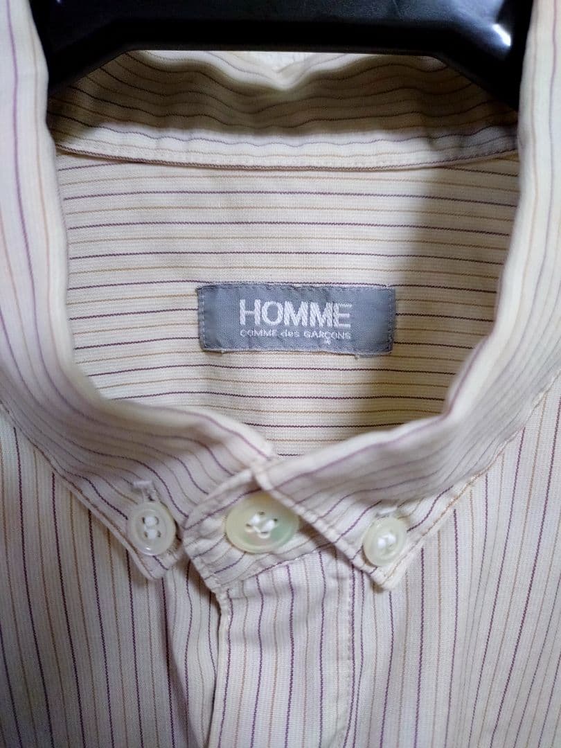 コムデギャルソンオム　ストライプシャツ