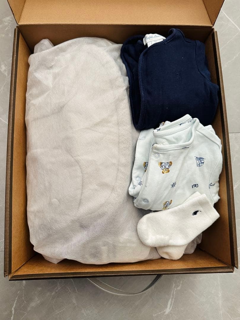 美品✨】A.B.C. エアバギー抱っこ紐 ベージュ＋ラルフローレン洋服セット