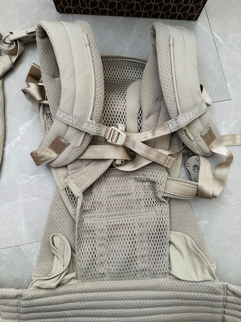 美品✨】A.B.C. エアバギー抱っこ紐 ベージュ＋ラルフローレン洋服セット