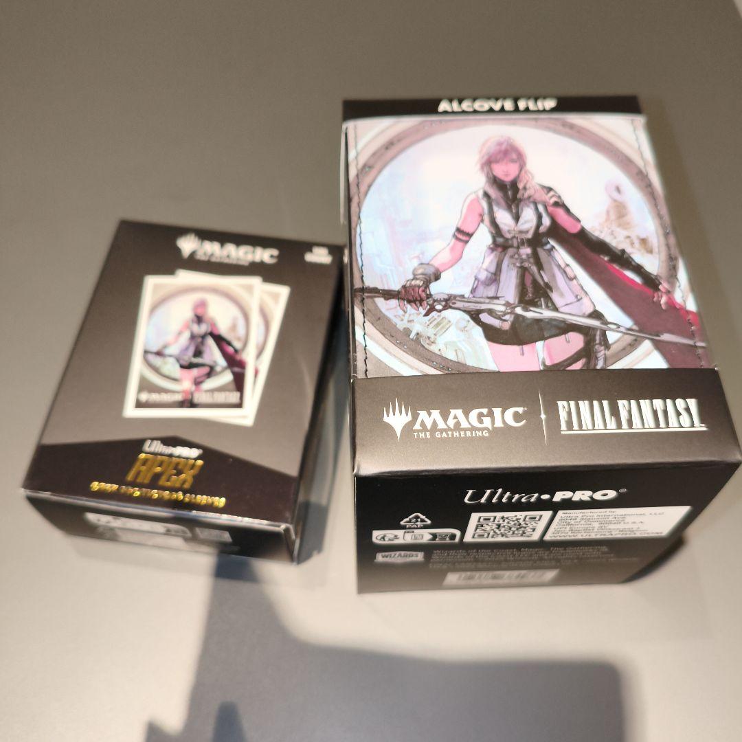 【新品】MTG FF UltraPro ライトニング デッキケース&スリーブ マジック：ザ・ギャザリングとファイナルファンタジーコラボのサプライ