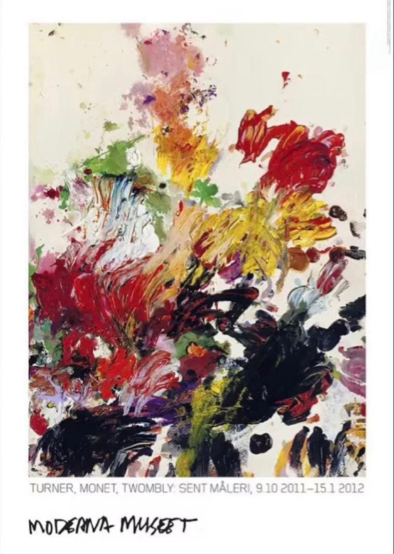 スウェーデン限定 画家『サイ・トゥオンブリー Cy Twombly』ポスター