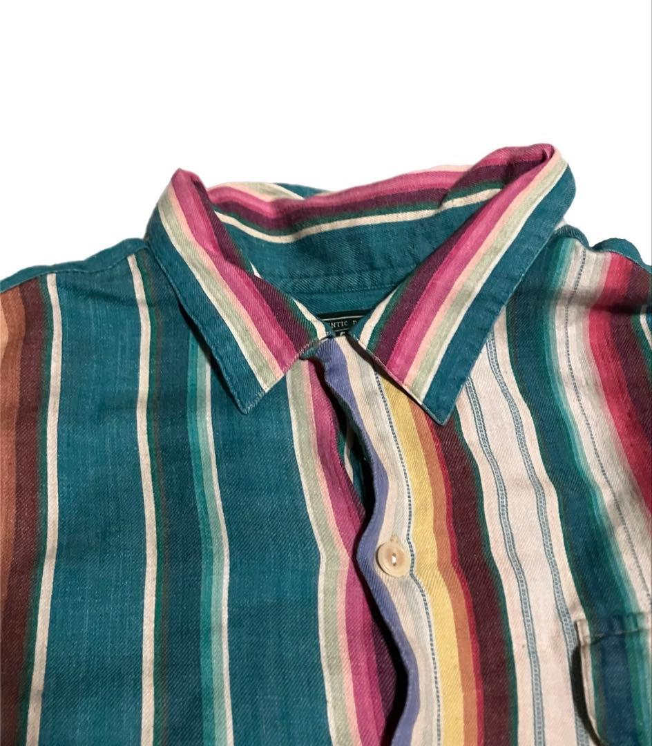 80s Ralph Lauren ネイティブ マルチカラー ストライプ シャツ - メルカリ