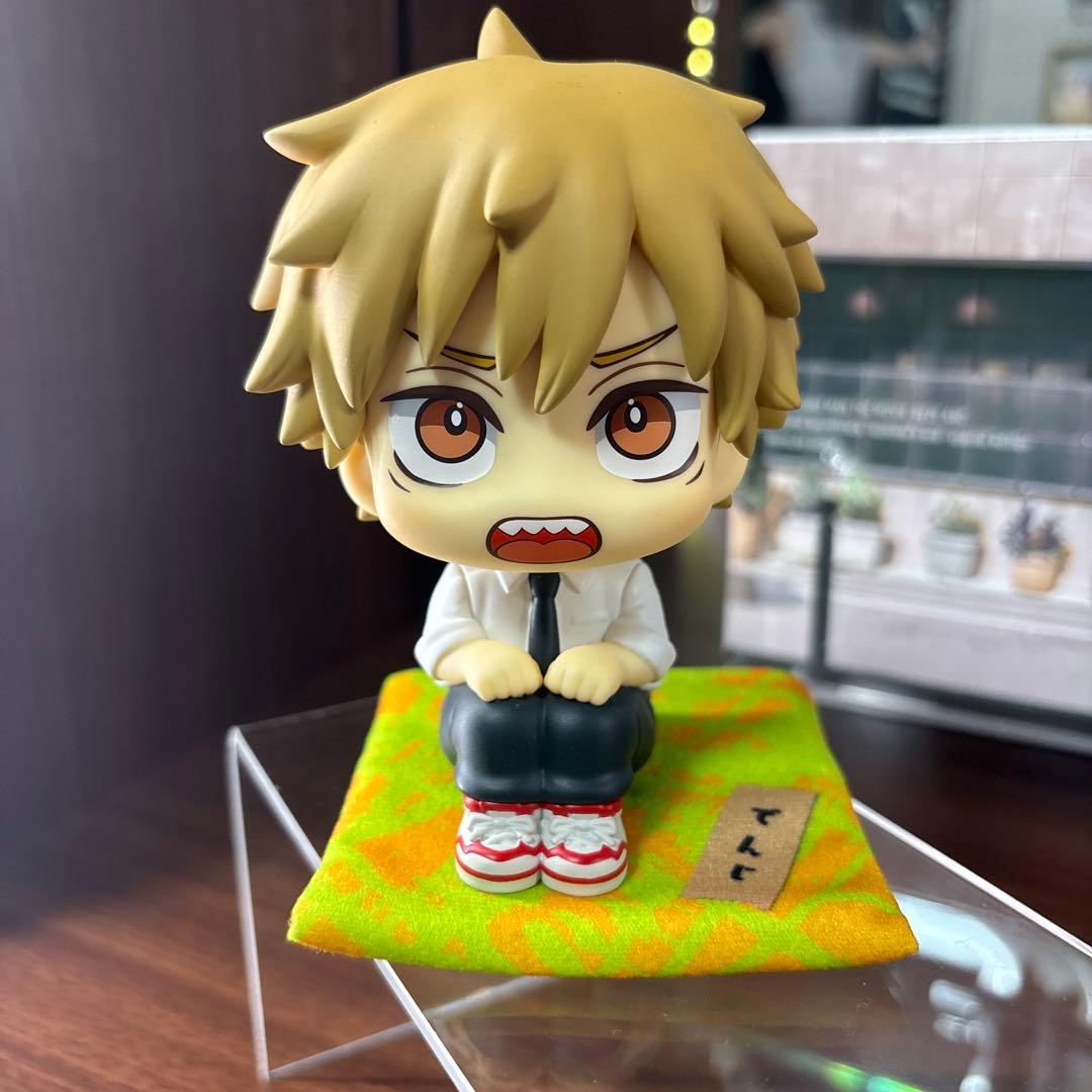 チェンソーマン　デンジ　るかっぷ　限定ミニ座布団付き チェンソーマン」デンジ＆パワーが手のひらサイズフィギュア「るかっぷ