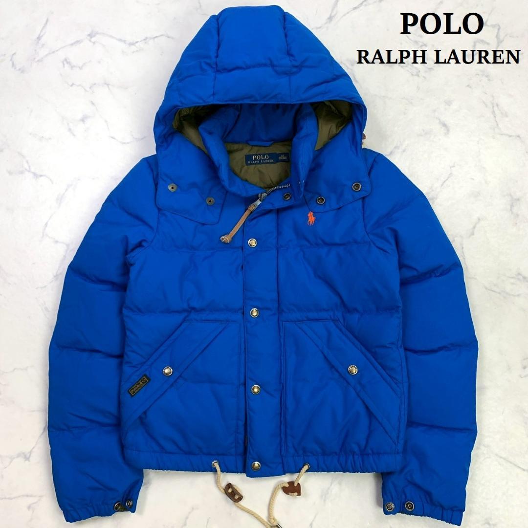 美品☆ポロラルフローレン ダウンジャケット 2way ポニー刺繍 XS E145