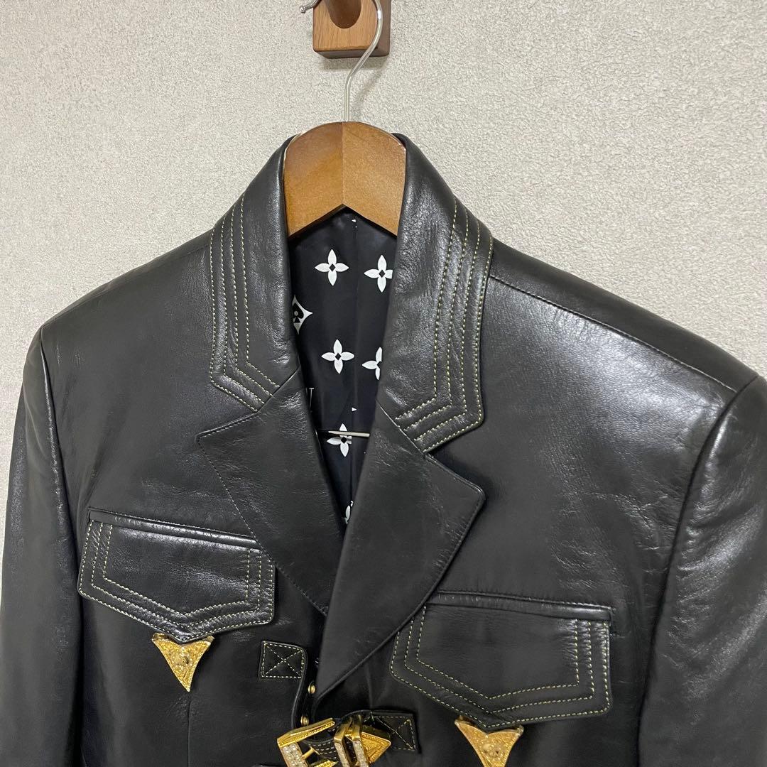 LUNA MATTINO ルナマティーノ レザーコート レザージャケット S 黒