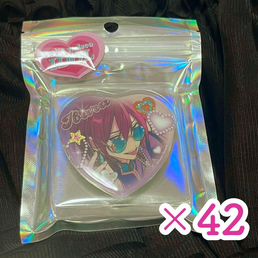 あんスタ GIRA☆デコ ハート 缶バッジ 七種茨 42個 GIRA☆デコ】ハート缶バッジ（STARMAKER PRODUCTION／COSMIC