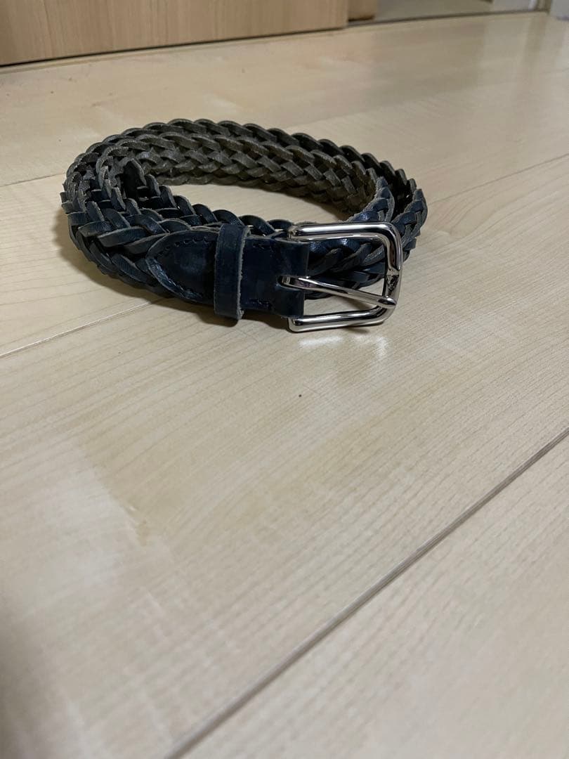 ホワイトハウスコックス　メッシュベルト　幅28 p2274 ネイビー