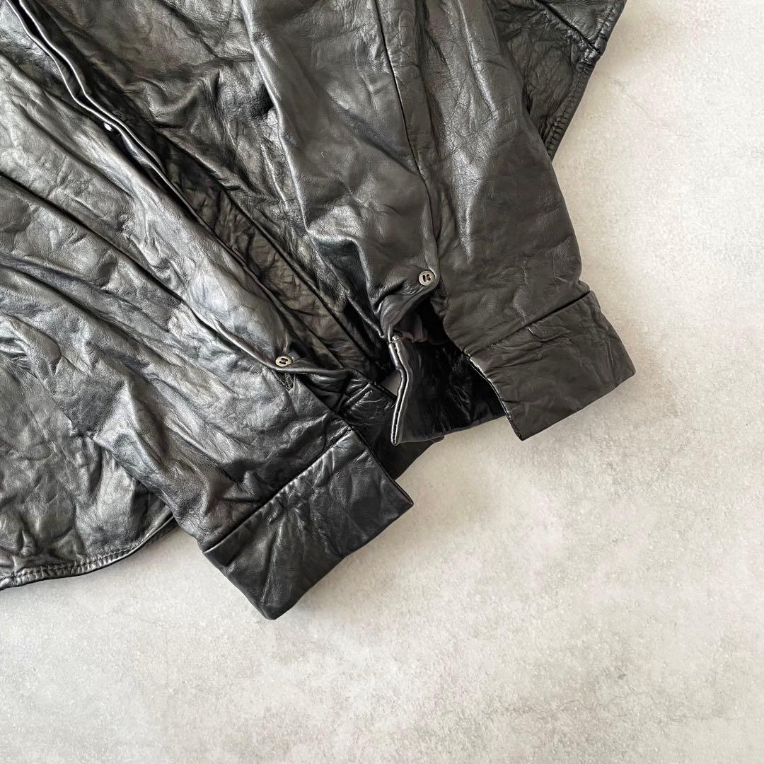 2005AW C DIEM カルペディエム ウォッシャブルレザーシャツ 2 - メルカリ