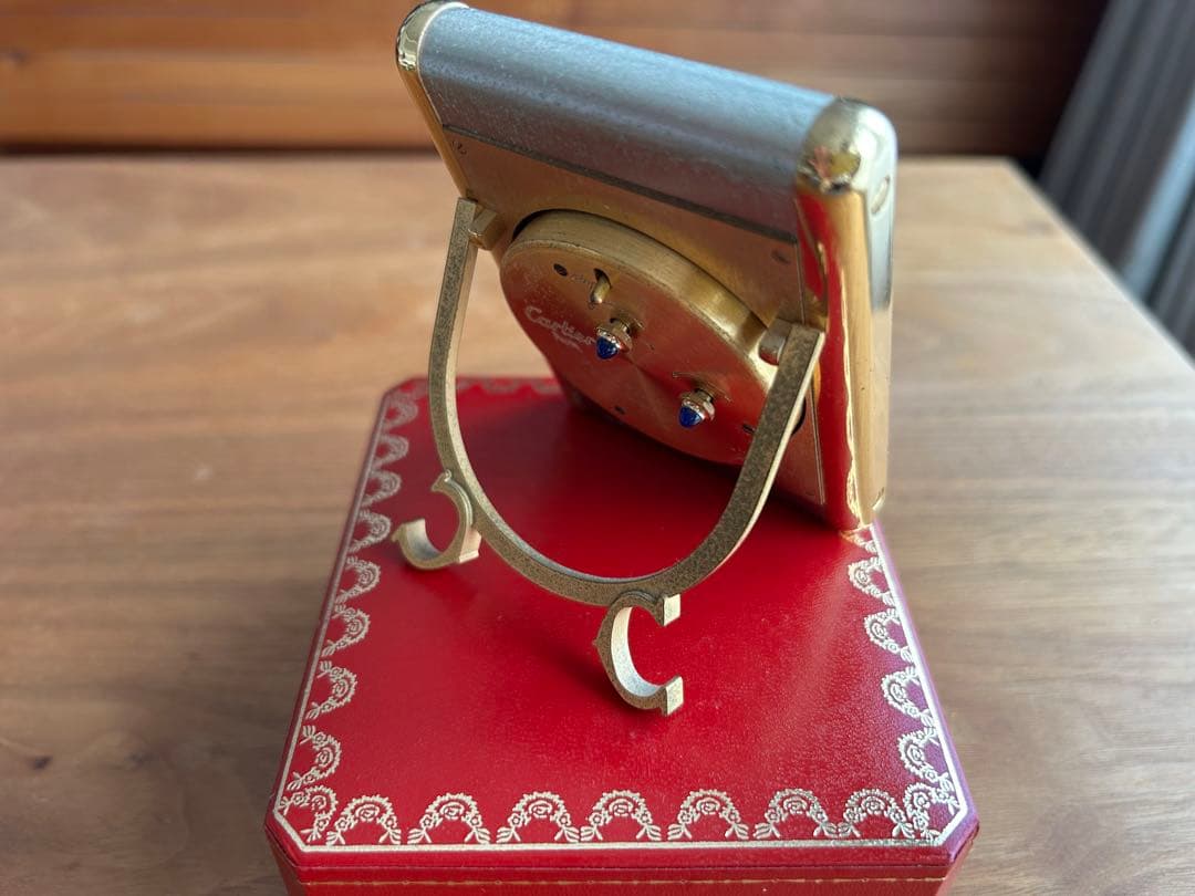 カルチェ テーブルクロック 置時計 稼動品 保証無し ジャンク扱い