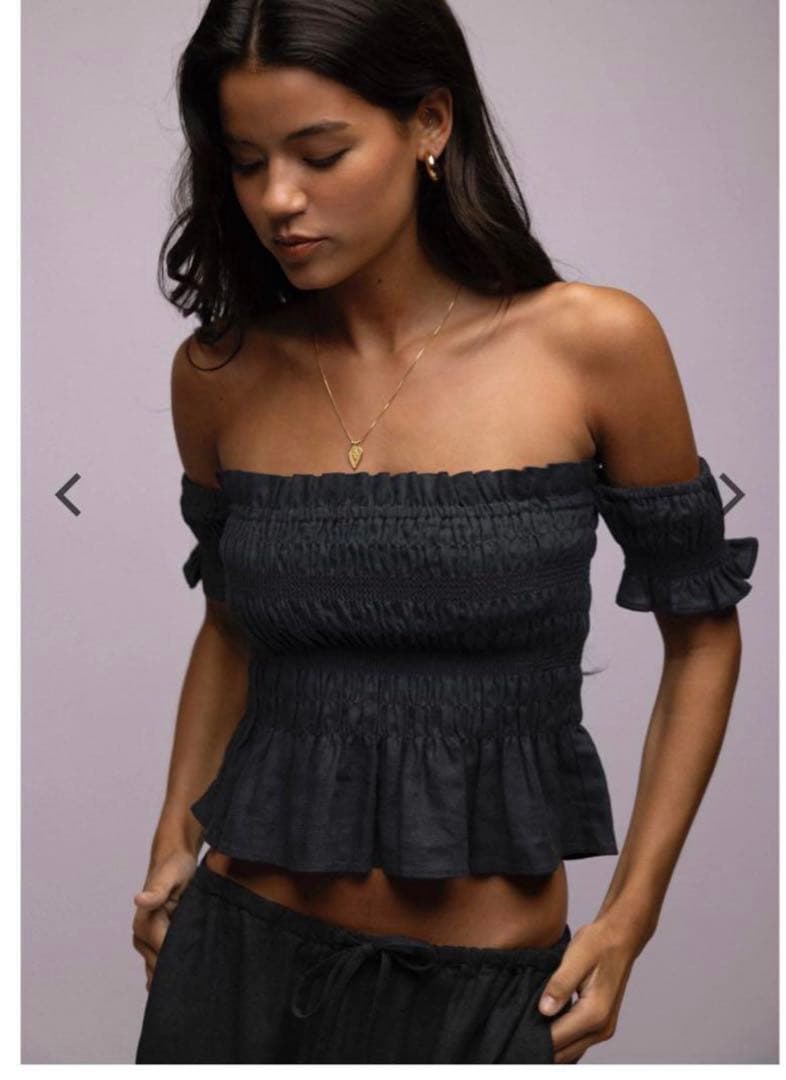 アリシアスタン　Shirring Top