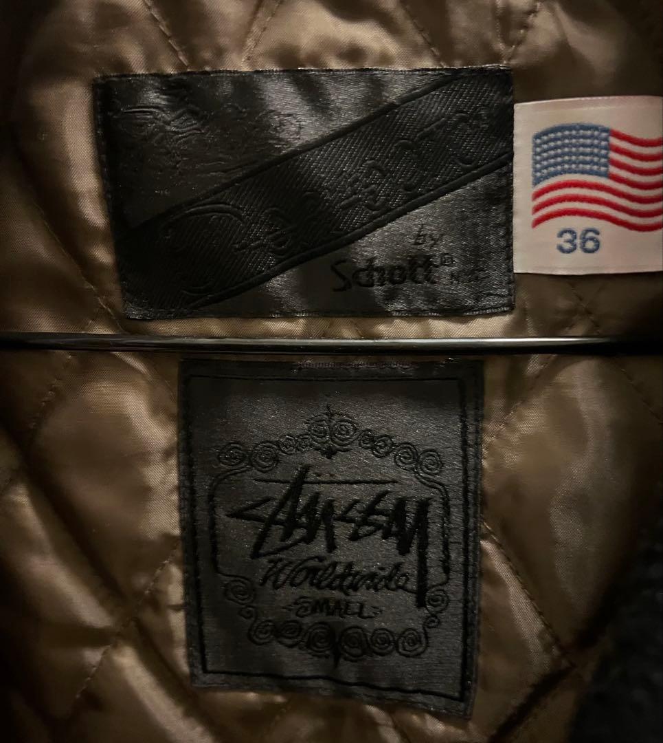 STUSSY × SCHOTT 】ワンスター ライダースジャケット S サイズ - メルカリ