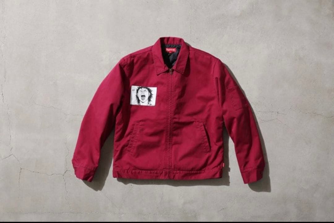 supreme×AKIRA work jacket SUPREME AKIRA WORK JACKET Size M Navy Otomo Rare Kaneda used Japan