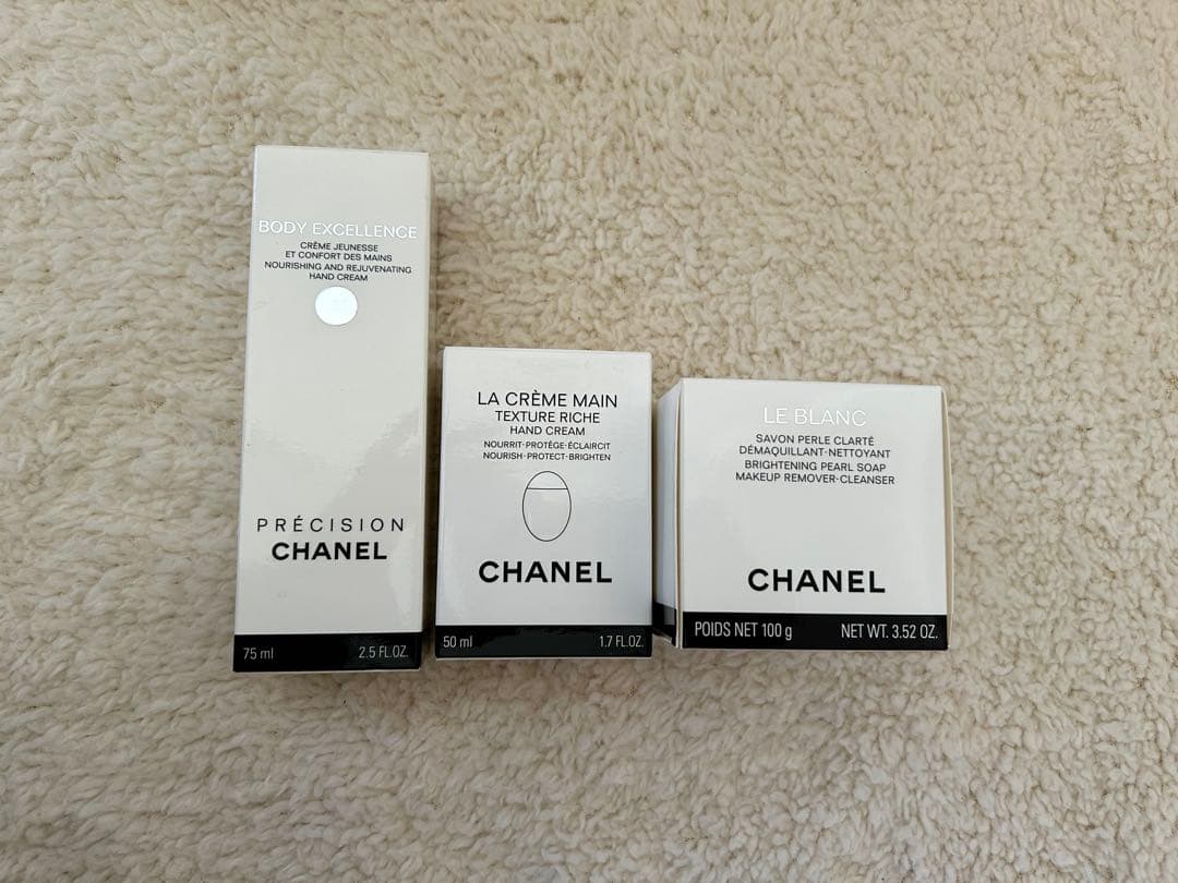 CHANEL ハンドクリーム　リムーバー　３点セット