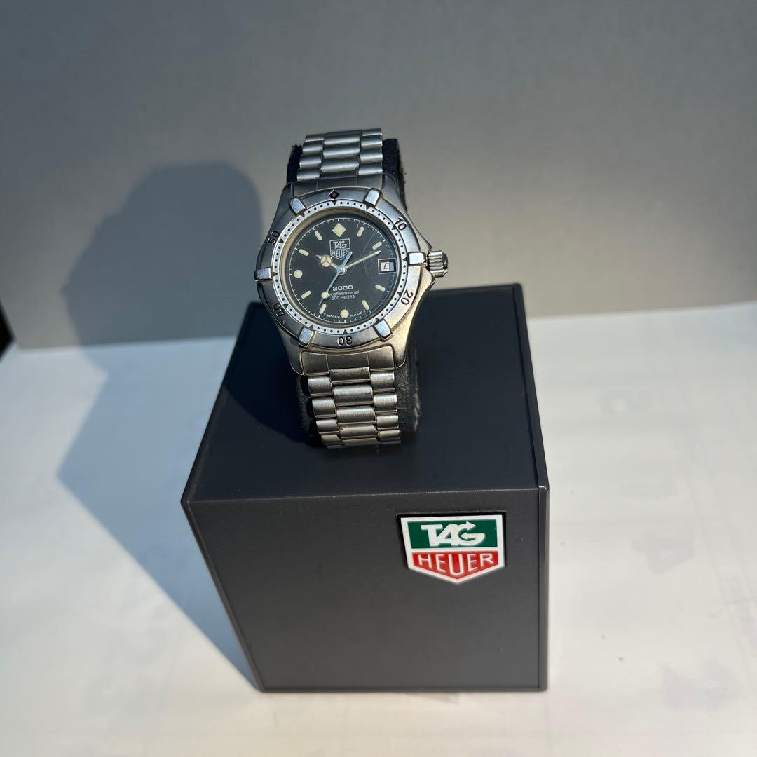 TAG Heuer 2000シリーズ プロフェッショナル　型番962.013 👍 Vintage TAG HEUER 2000 Black Dial Watch 962.013 Midsize 32/34mm
