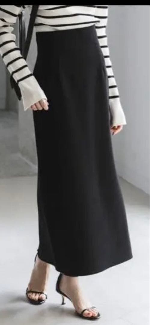 NOBLE ノーブル 2024 コンフォートジャージーライクタイトスカート38