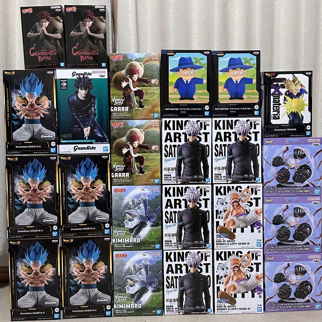 呪術廻戦　ドラゴンボール　ワンピース　ナルト　フィギュア　24個セット