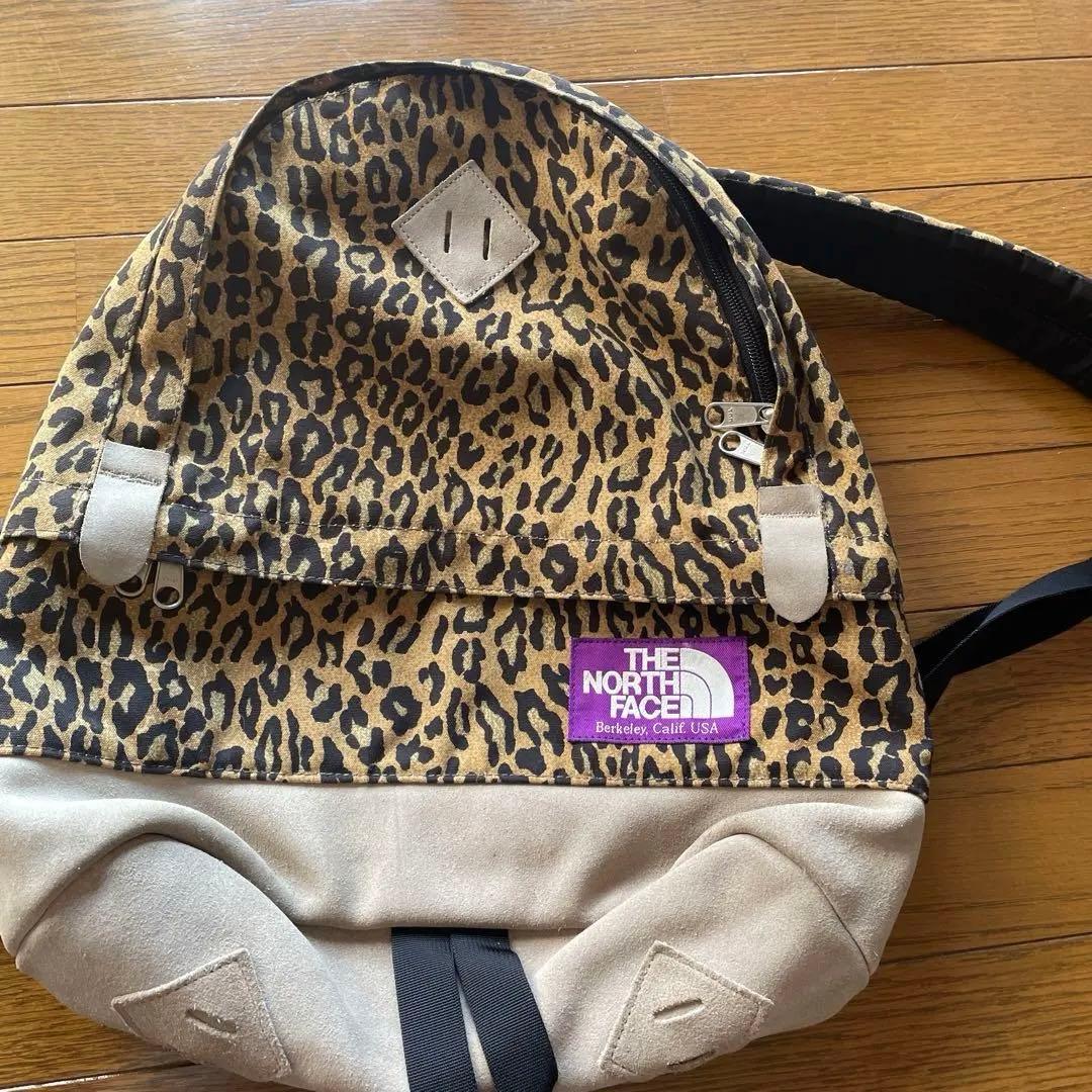 ザノースフェース パープルレーベル リュックサック 豹柄 レオパード柄