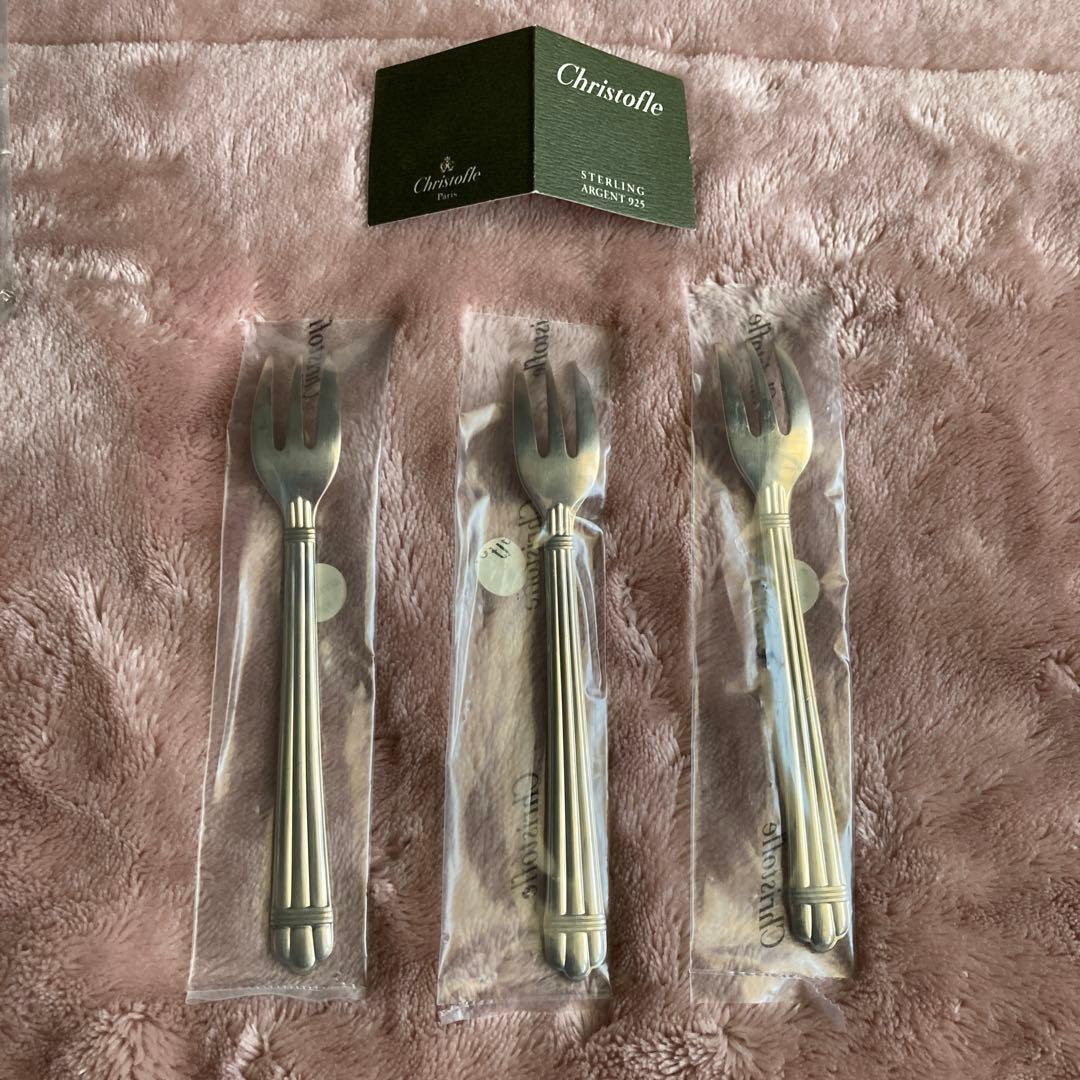 Christofle スターリングシルバー フォーク 3本セット