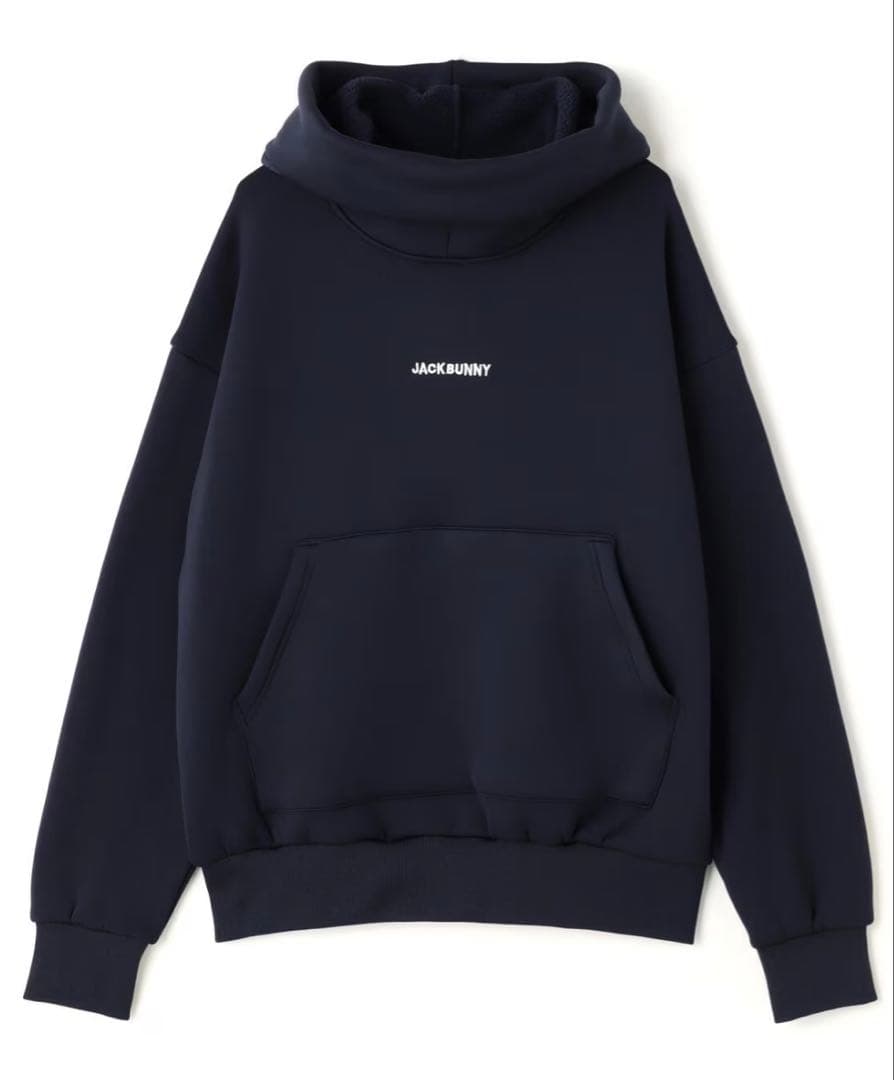 ジャックバニー人気完売KARUISHI裏フリースフーディプルオーバー紺0