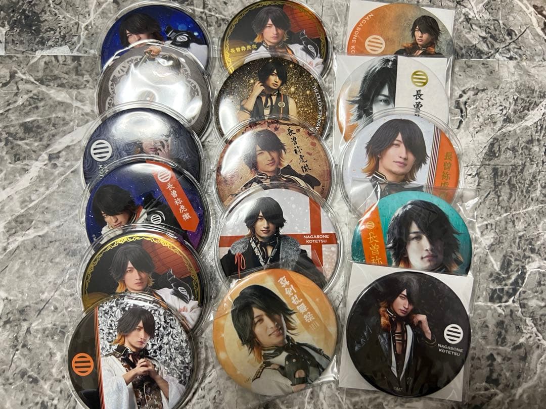 ミュージカル刀剣乱舞 刀ミュ 長曽祢虎徹 缶バッジ セット まとめ売り