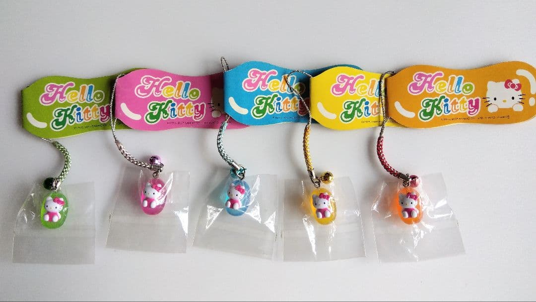 ハローキティ ジェリービーンズ 根付 仰向け バージョン 全5種セット