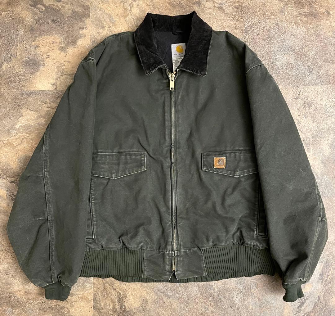 carhartt カーハート ボンバー ジャケット J165 モスグリーン - メルカリ
