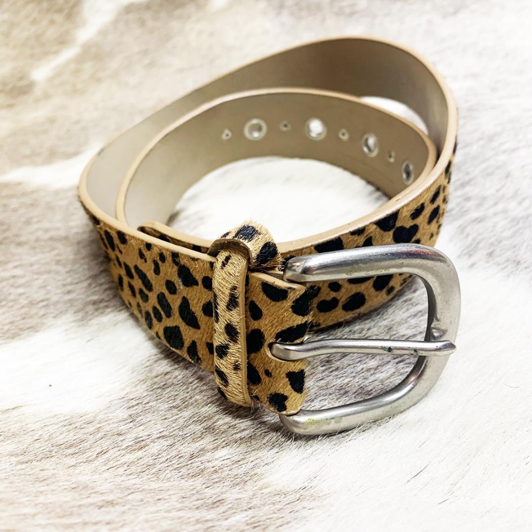 チーター柄 ハラコ ベルト レオパード ヒョウ柄 ロカビリー - メルカリ