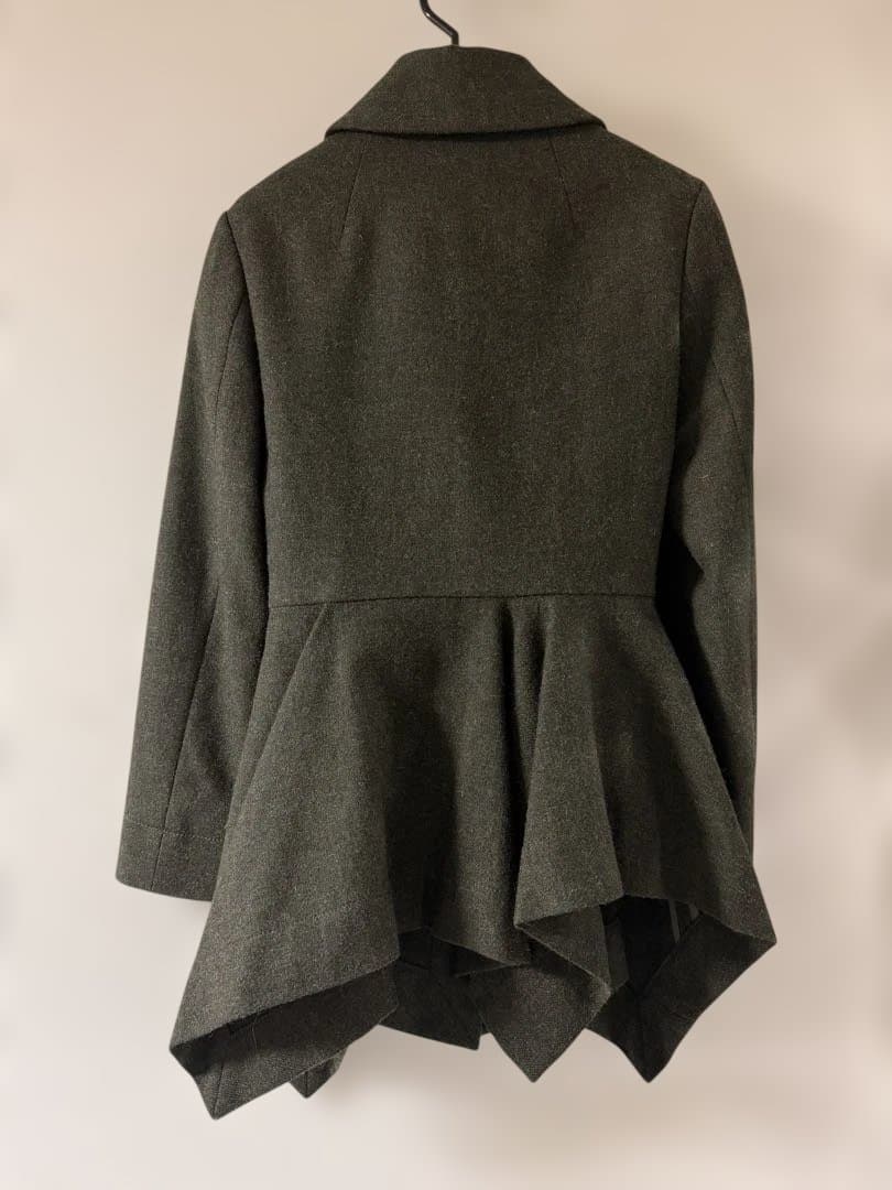 《美品》ヴィヴィアンウエストウッド ベルト付きウールコート【1】ペプラム変形