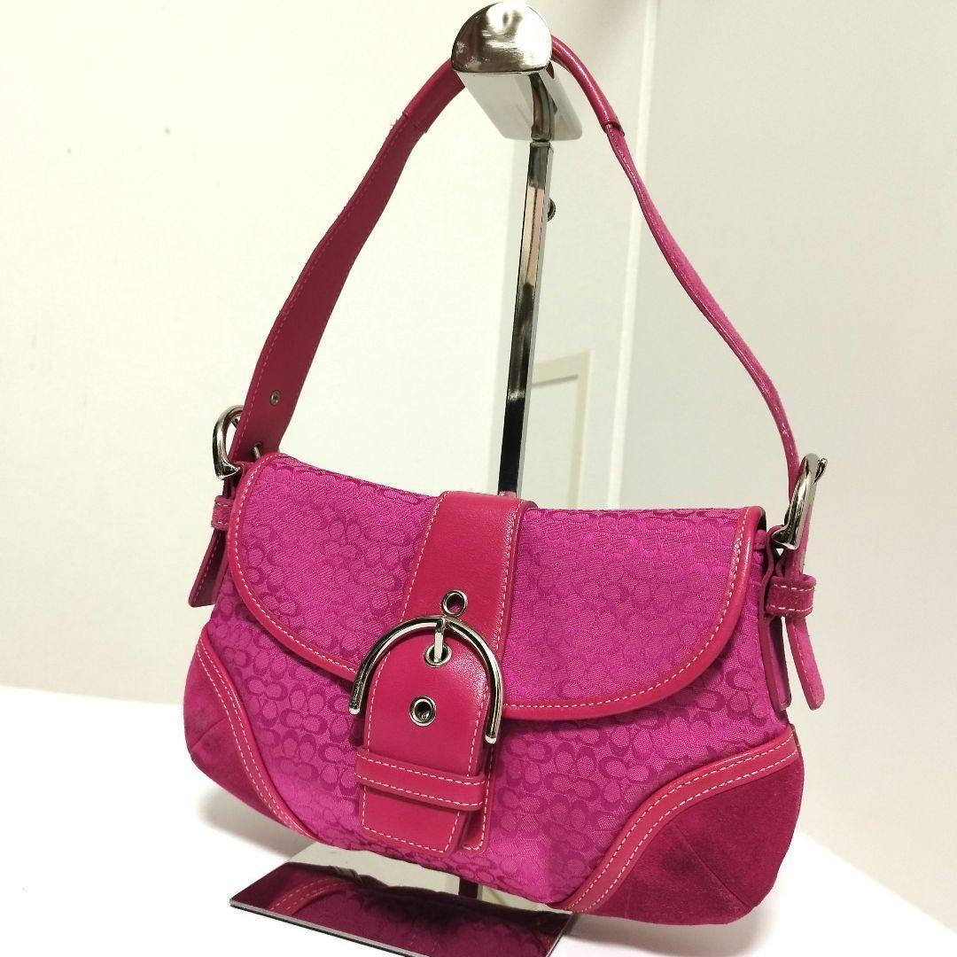 美品☆ コーチ ソーホー スウェード ワンショルダーバッグ