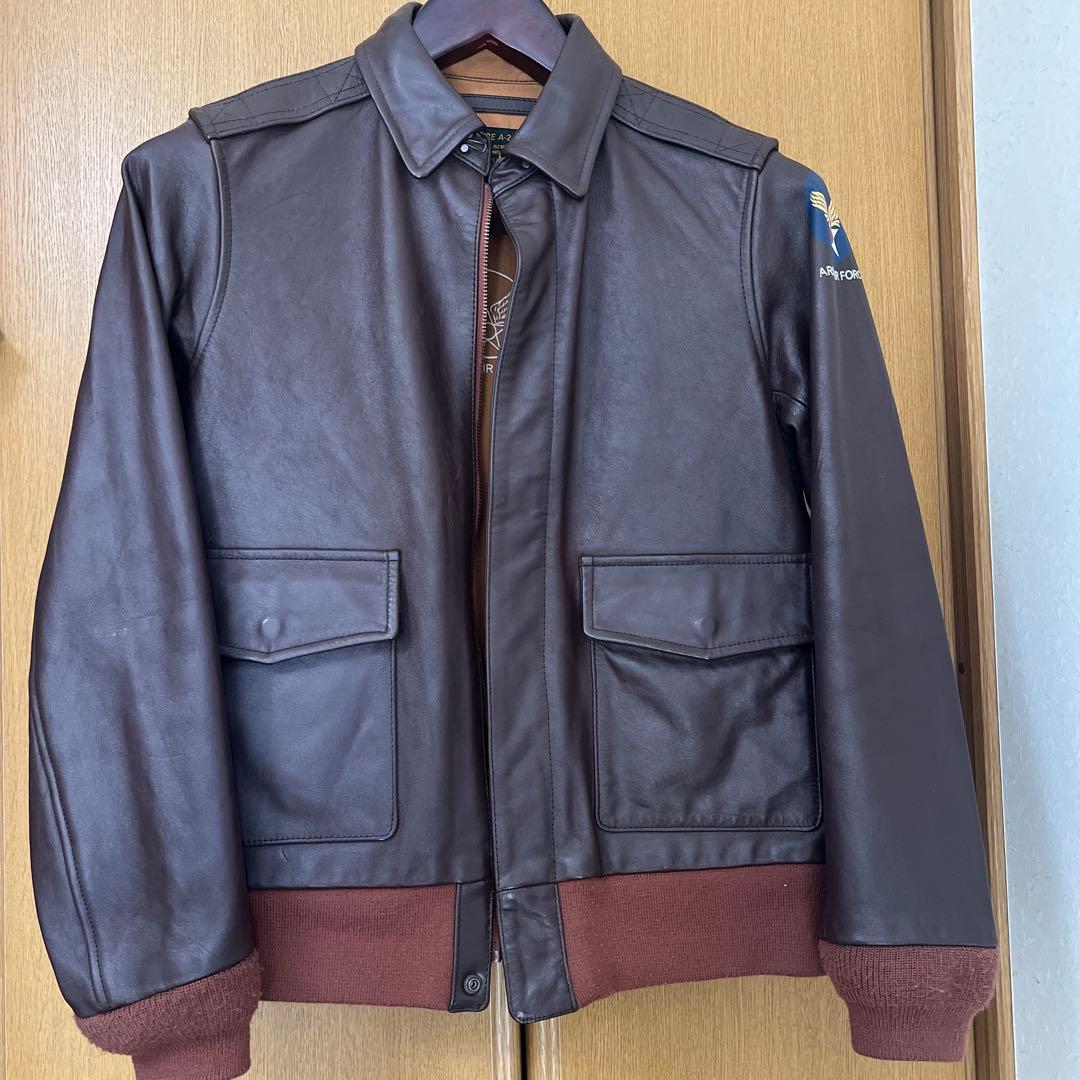 HOUSTON製 TYPE A-2 フライトジャケット・ワックスセット HOUSTON（ヒューストン） レザージャケット 革ジャン メンズ A-2 A2 US