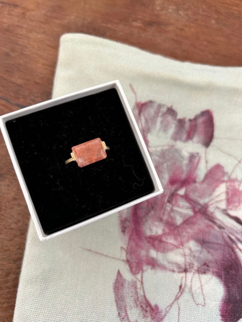 ARITDA OUD レクタングルサンストーンリング