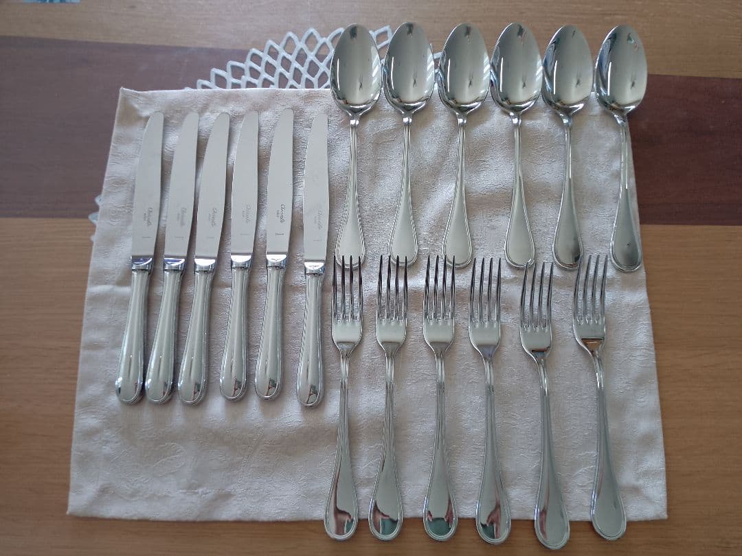 クリストフル　Christofle カトラリーセット 18点　acier