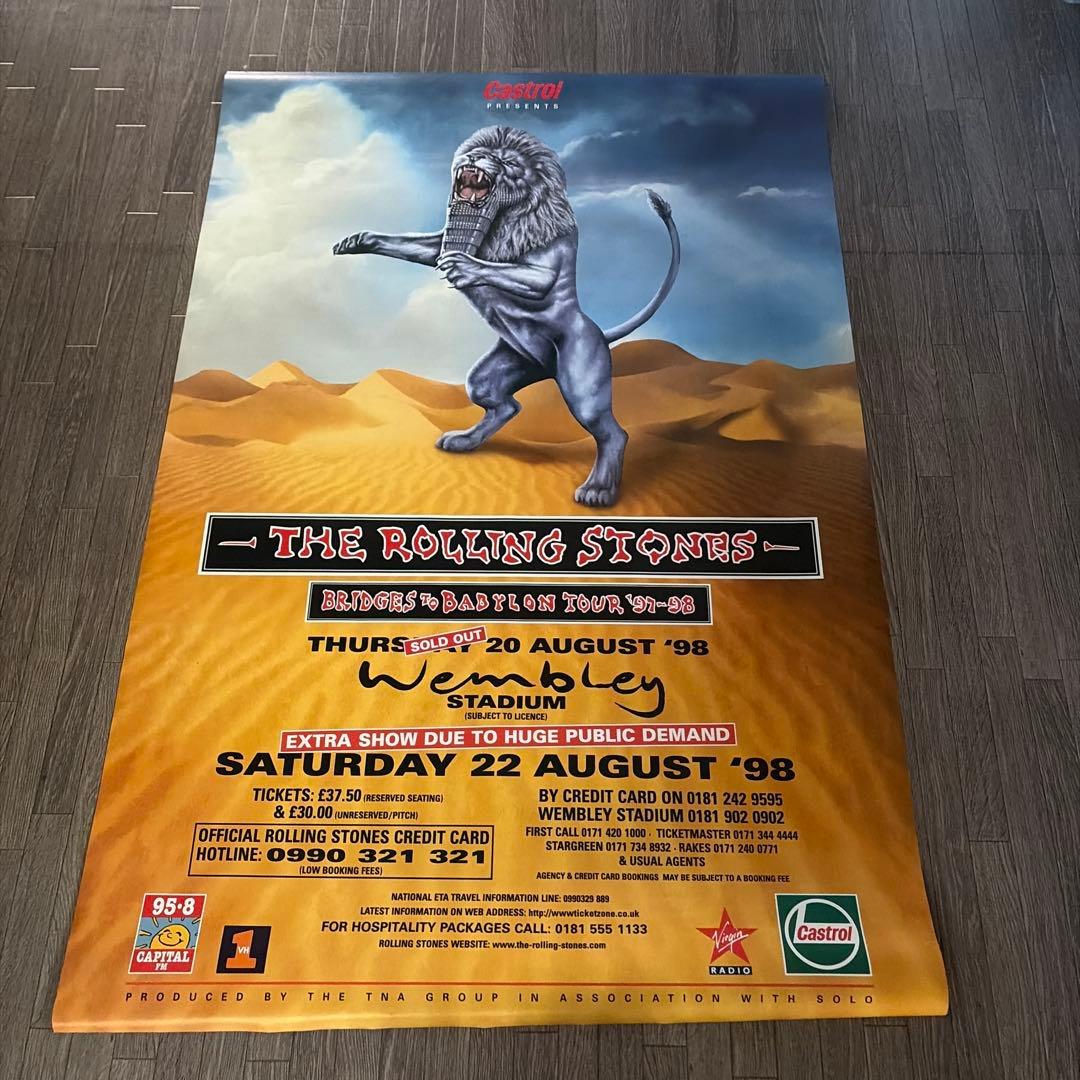 ザ・ローリング・ストーンズ ポスター 1998年 ローリング・ストーンズ 1981年ワールドツアーポスター ヴィンテージ