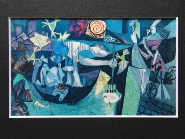 パブロ・ピカソ、Night Fishing at Antibes、希少な画集より