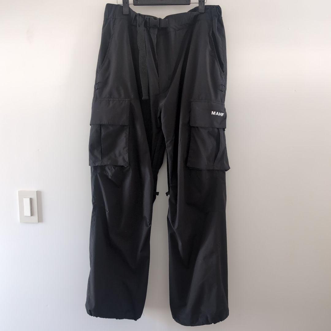 mafh マーフ　スノボウェア　レイジーカーゴパンツ　XL　ブラック MAHF マーフ MAHFSUPPLY スノボウェア メンズ レディース パンツ