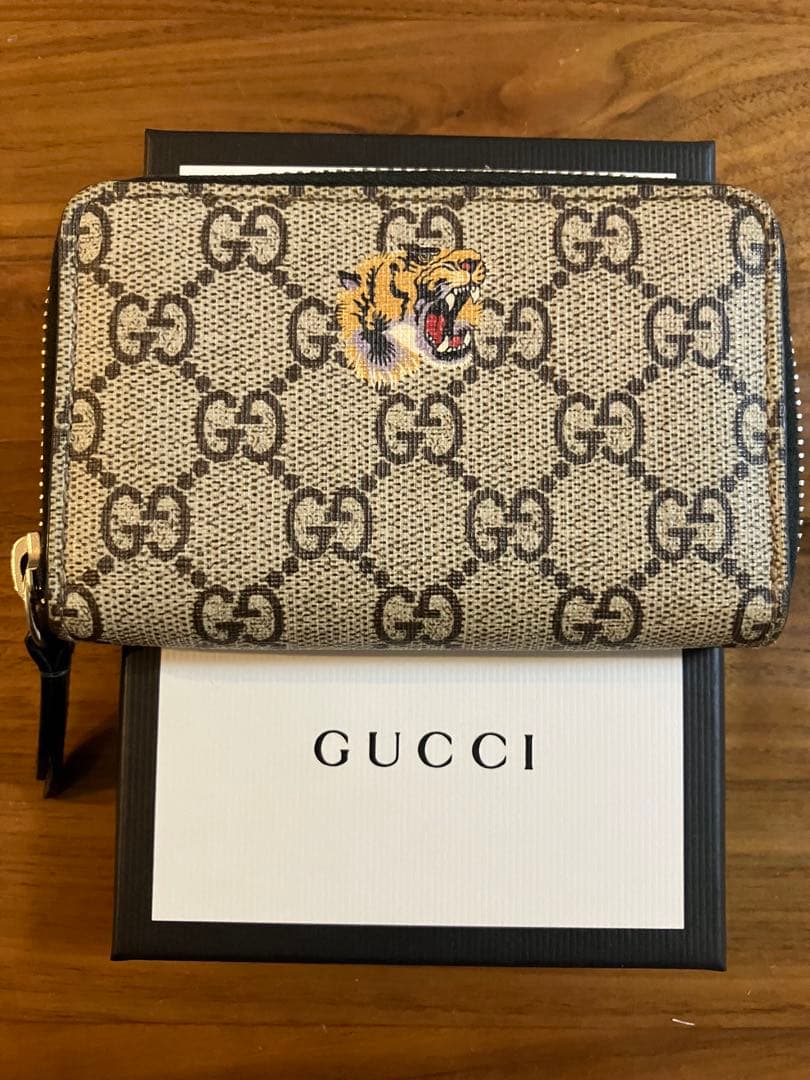 ⭐️新品未使用⭐️GUCCI ケース　カードケース　虎　タイガー　GG