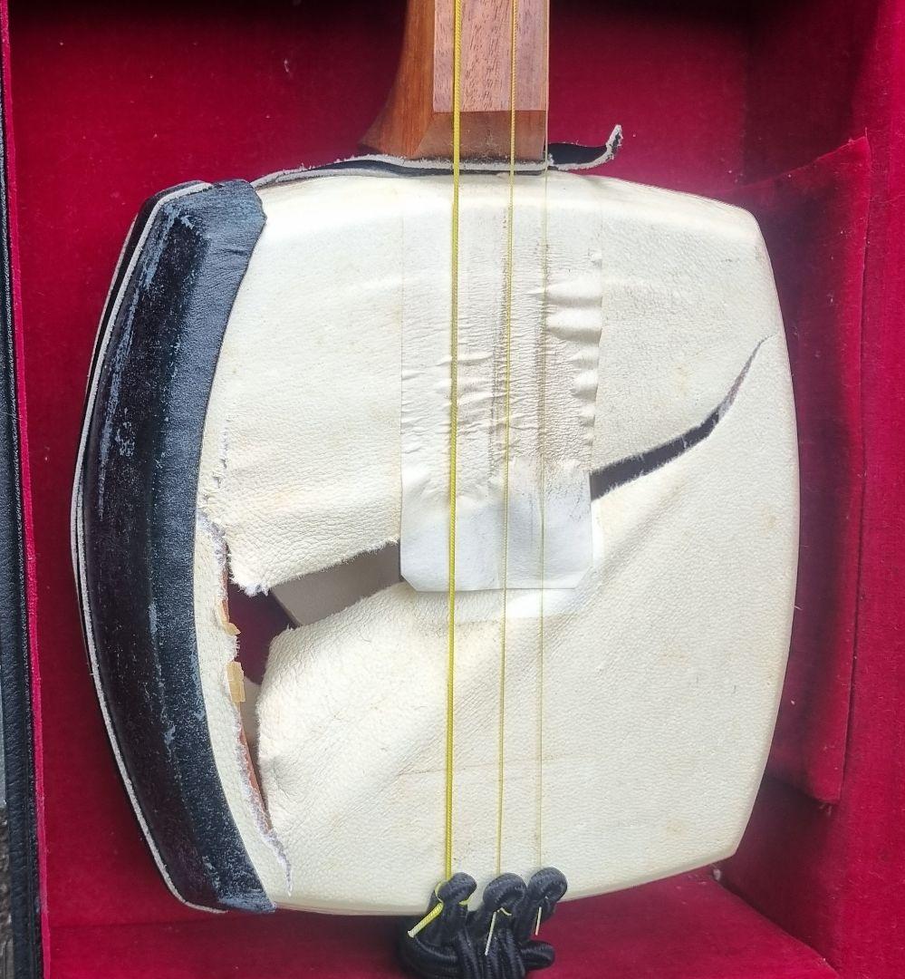 津軽三味線 太棹 約3.2cm ハードケース付属