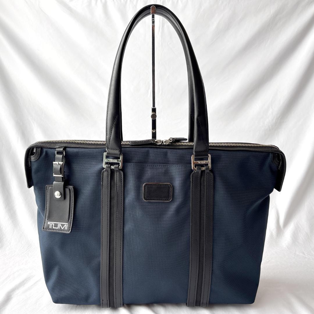 極美品 トゥミ JARVIS トートバッグ ビジネス 日本限定 肩掛け ネイビー