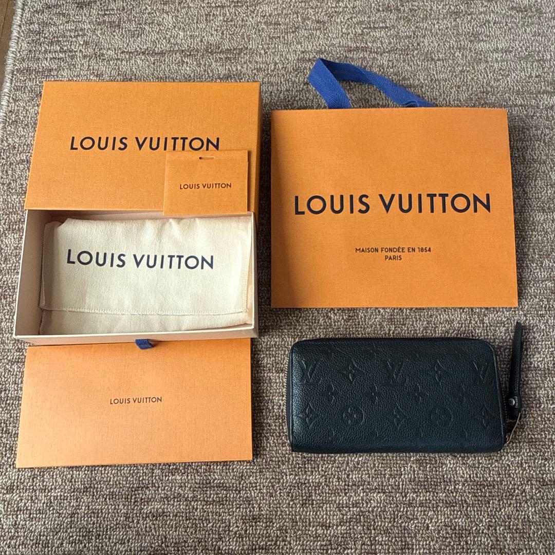 ［値下げ］[美品]ルイヴィトン　モノグラム　アンプラント　ジッピーウォレット　黒