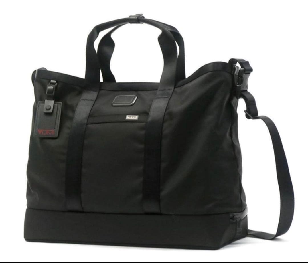 TUMI Alpha3ブラックナイロントートバッグ