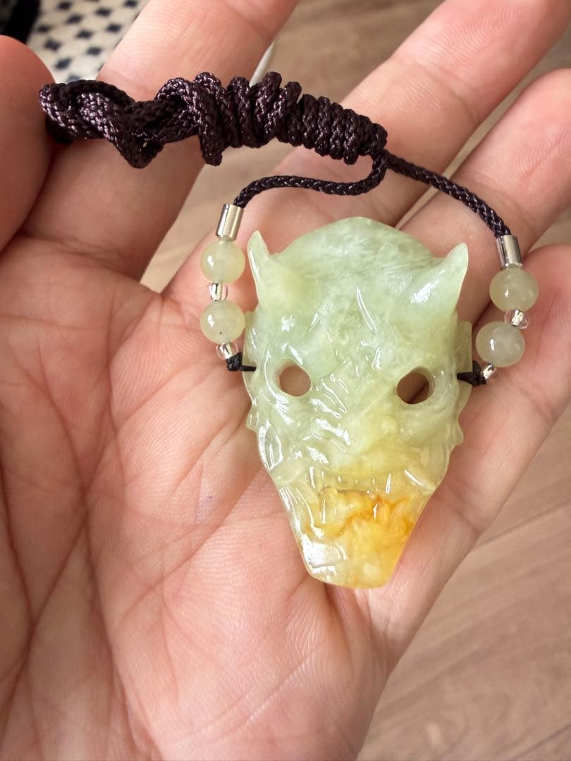 ◆限定1個◆高品質翡翠彫刻ペンダント 鬼顔コレクション 格安出品