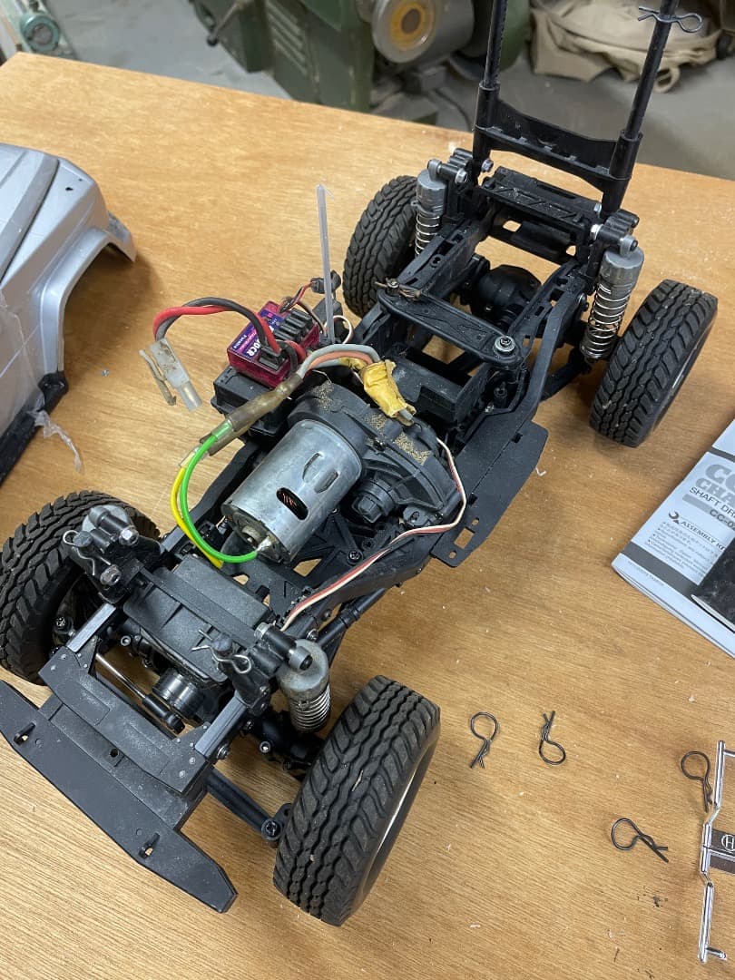 TAMIYA CC-02 シャーシ フタバ プロポ・バッテリー付き