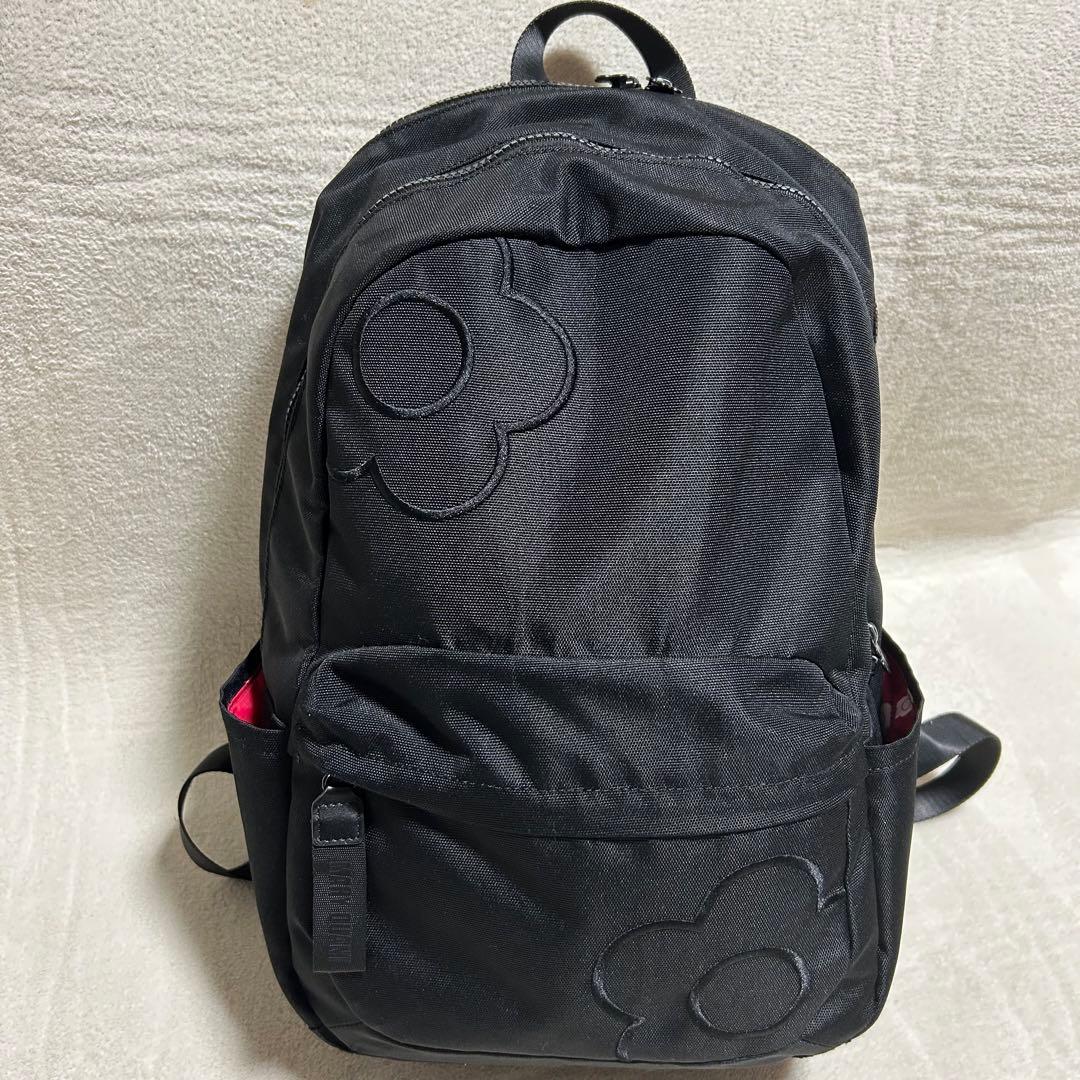 訳あり‼️美品‼️【MARY QUANT】リュック　2層式　黒　大容量　人気　軽量