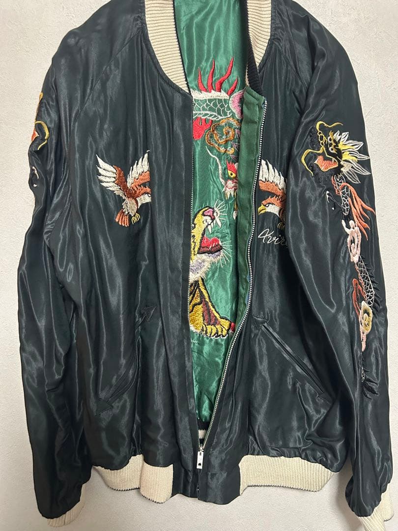 AVIREX×TAILOR東洋スカジャン 黒刺繍ジャケット