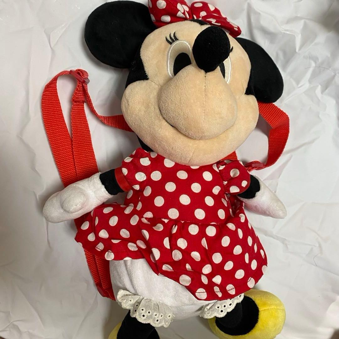 ディズニー ミニーマウス ぬいぐるみリュック タグ付き - メルカリ