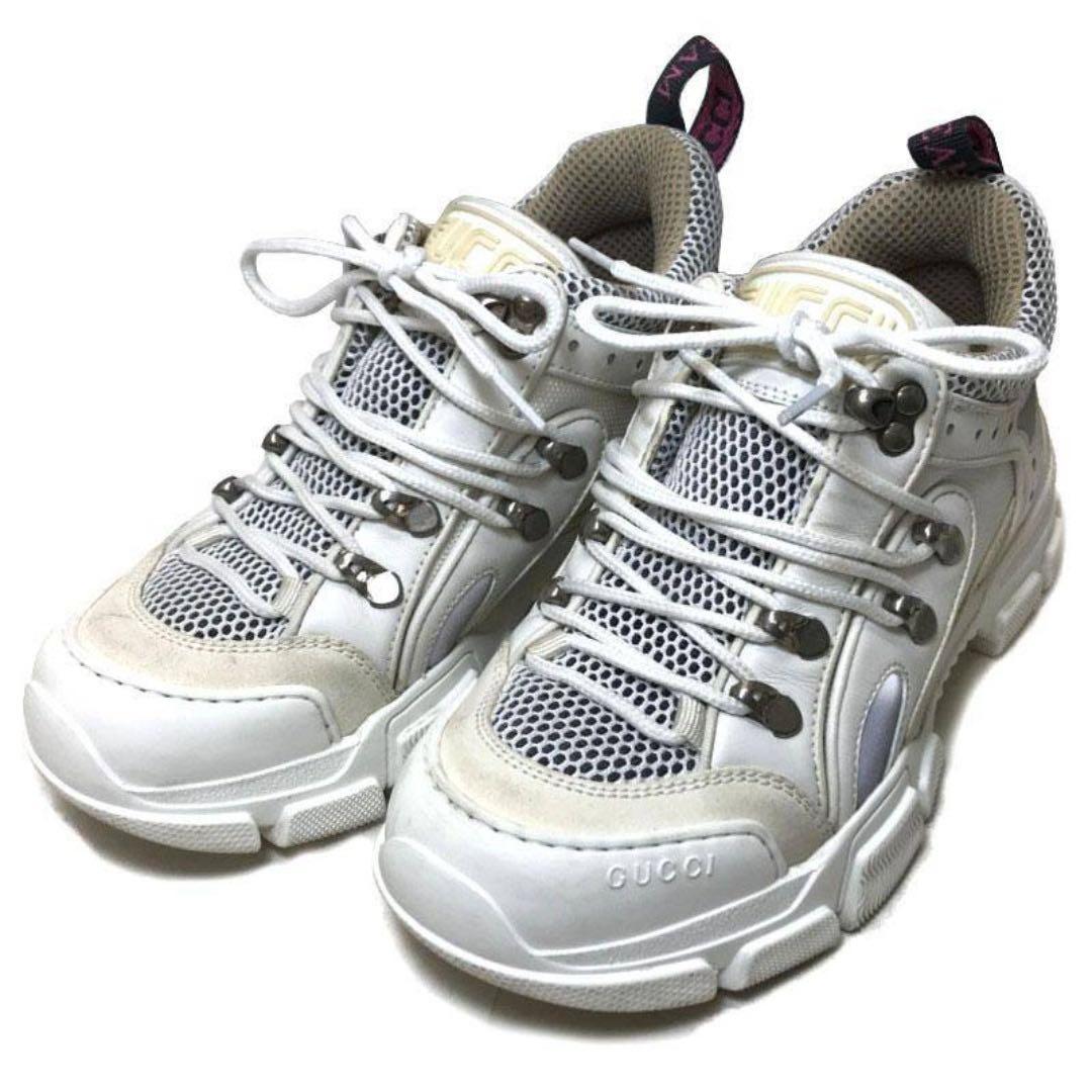 GUCCI ホワイト フラッシュトレック　スニーカー