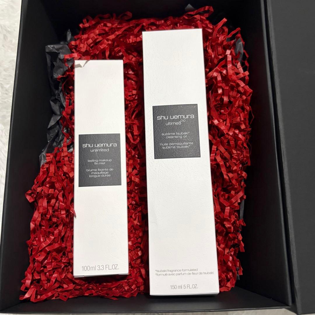 shu uemura クレンジングオイル、メイクアップ　フィクス　ミスト