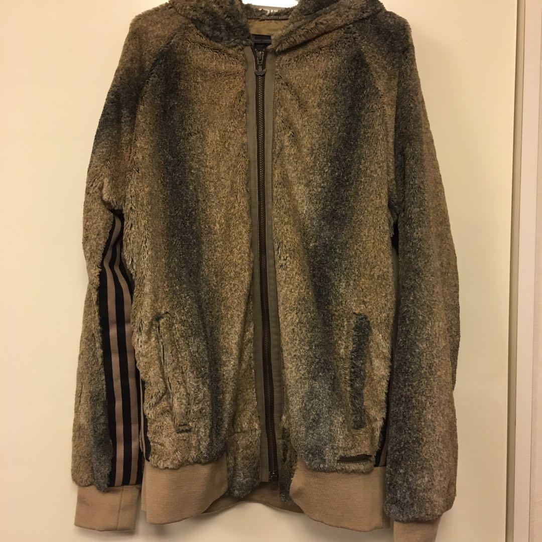 adidas originals　アディダス パーカー　ファー　ボア　！希少！
