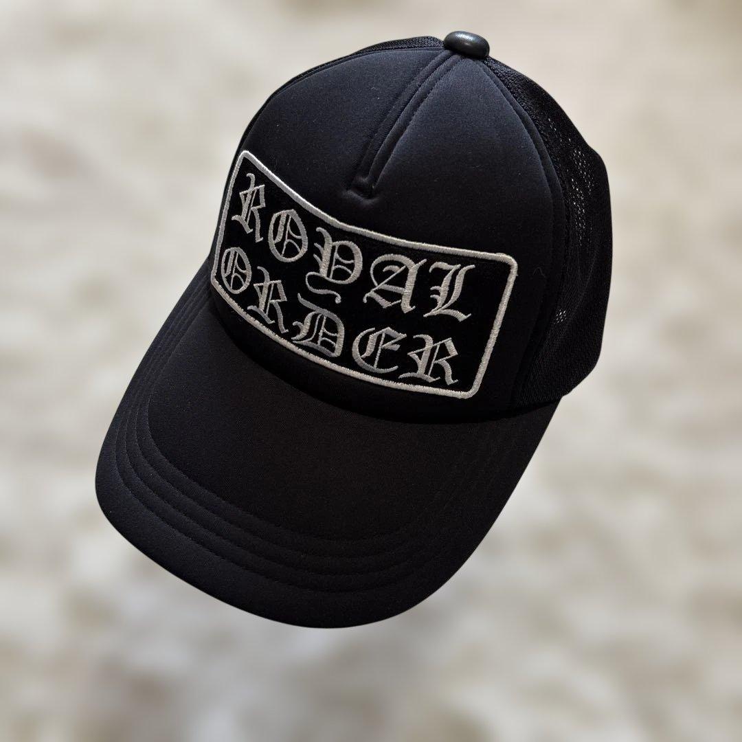 新品未使用！ロイヤルオーダー　レザー　キャップ　メッシュ　黒　入手困難　F NEW ERA（ニューエラ） 新品 正規品 レザー キャップ CAP 帽子 9TWENTY